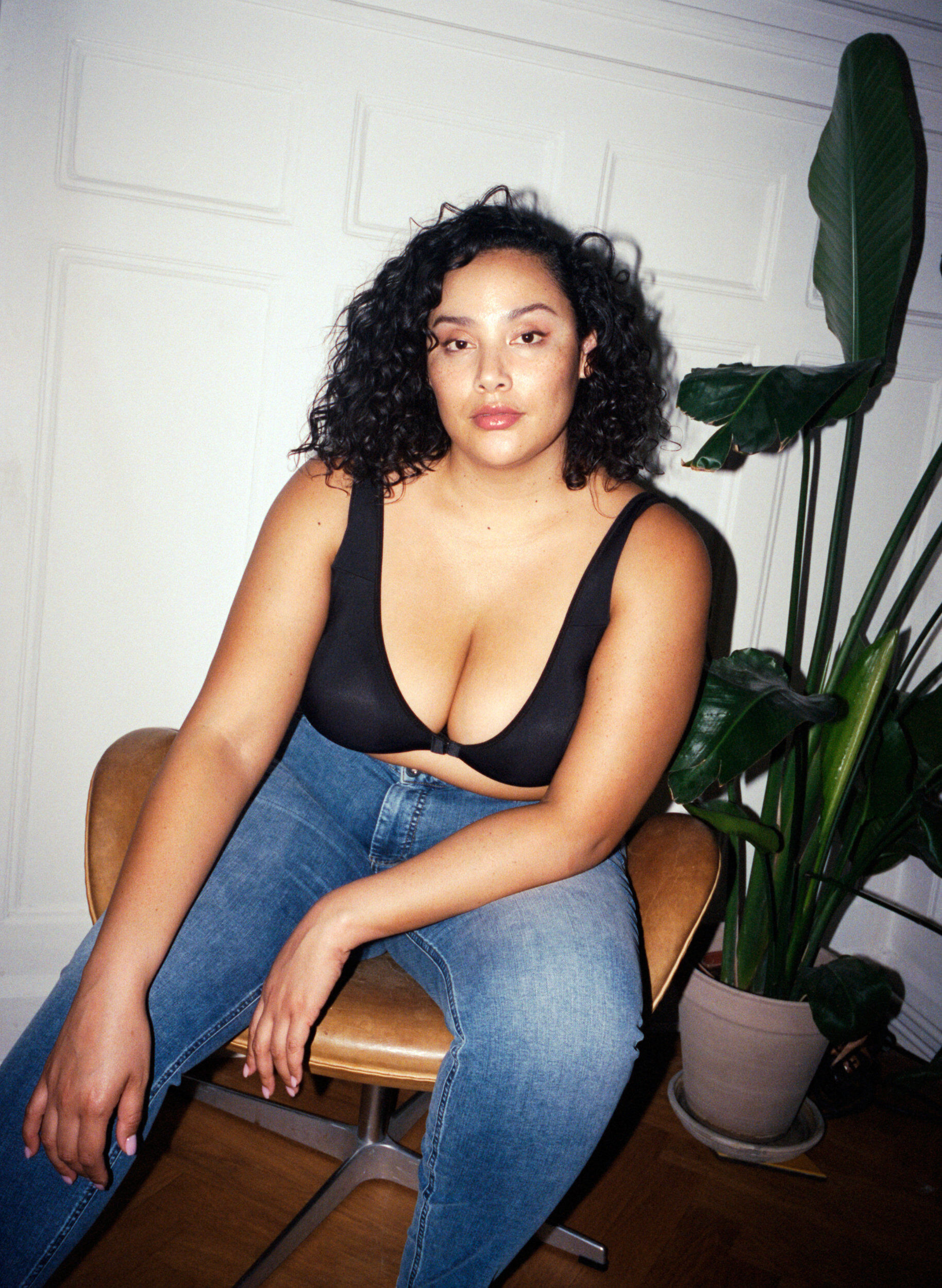 Zizzi BH med lukking foran, Black, Image image number 0