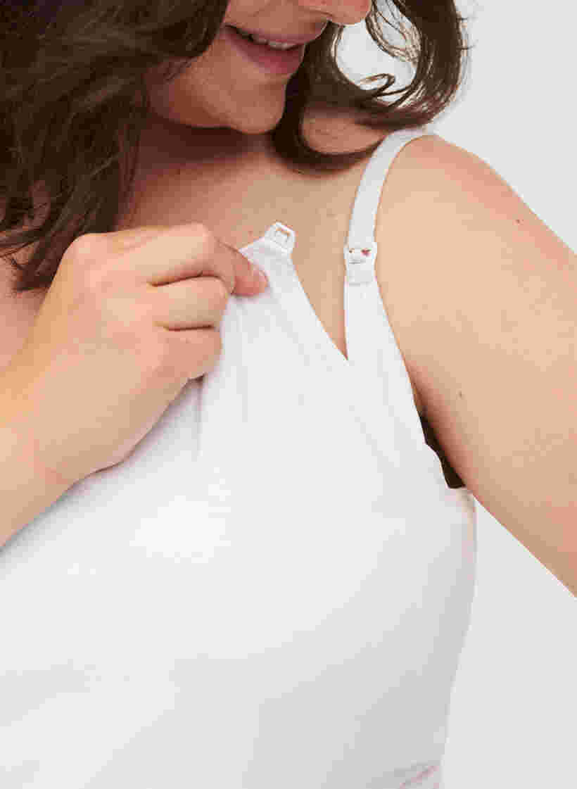 Topp til gravide med ammefunksjon, Bright White, Model image number 2