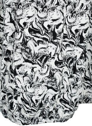 Kortermet bomullskjole med mønster, Swirl AOP, Packshot image number 3