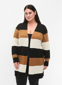 Lang stripete cardigan, Chipmunk Comb, Model