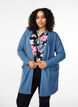 Ribbestrikket cardigan med lommer, Bl&aring;, Model image number 0