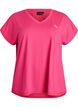T-skjorte til trening med V-hals, Rosa, Packshot image number 0
