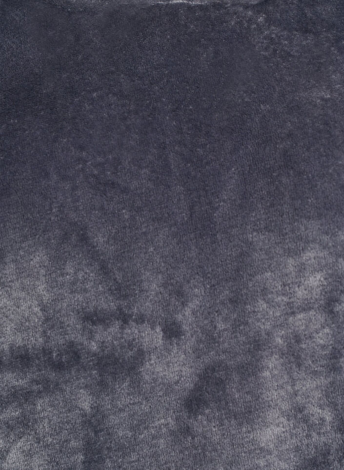 Velour-hettegenser med kengurulomme, Gr&aring;, Packshot image number 2