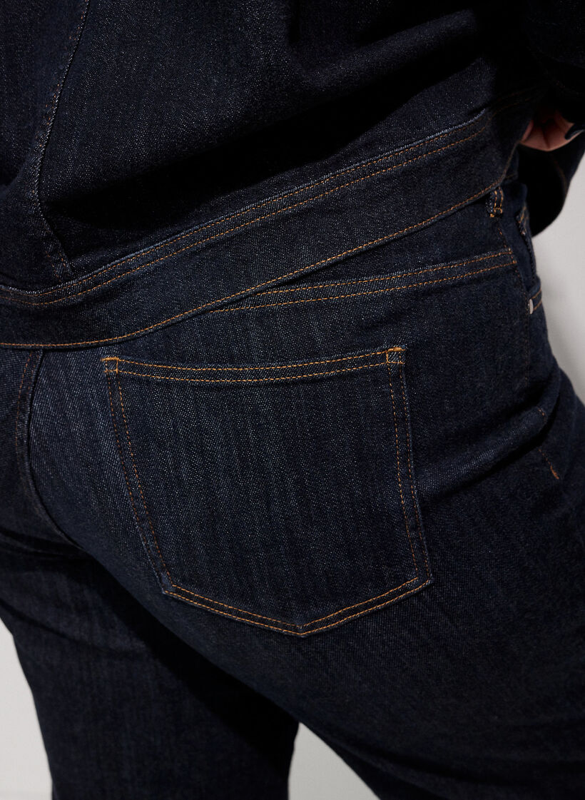 Straight fit Kiana jeans med h&oslash;y midje, Bl&aring;, Model image number 3