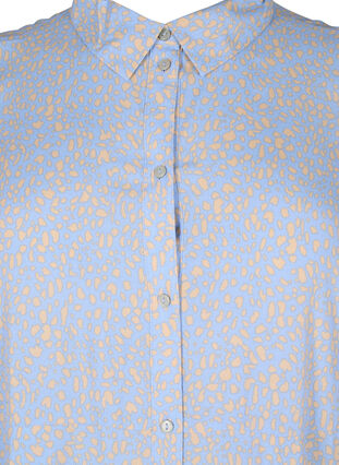Skjortekjole i viskose med trykk, Small Dot AOP, Packshot image number 2