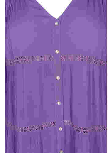 Strandkjole i bomull, Royal Lilac, Packshot image number 2