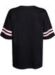 Sporty oversized college T-skjorte, Svart, Packshot image number 1