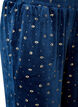 Velourpyjamasbukser med heldekkende trykk, Bl&aring;, Packshot image number 2