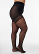Push-up strømpebukser 50 denier med mønster, Svart, Packshot image number 0