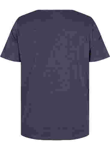 T-skjorte med broderi anglaise, Night Sky Mel., Packshot image number 1