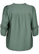 Bluse med ruffles, Duck Green, Packshot image number 1