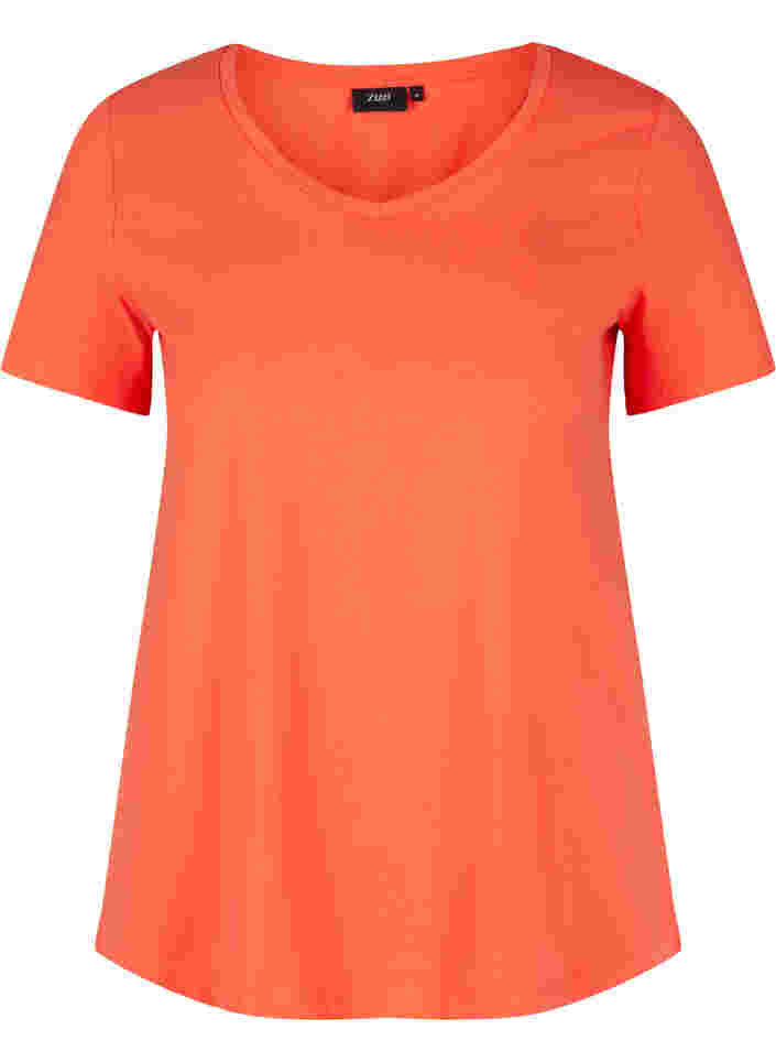 Basis t-skjorte, Living Coral, Packshot image number 0