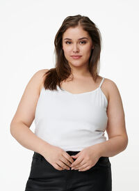 Basistopp i bomull, Bright White, Model