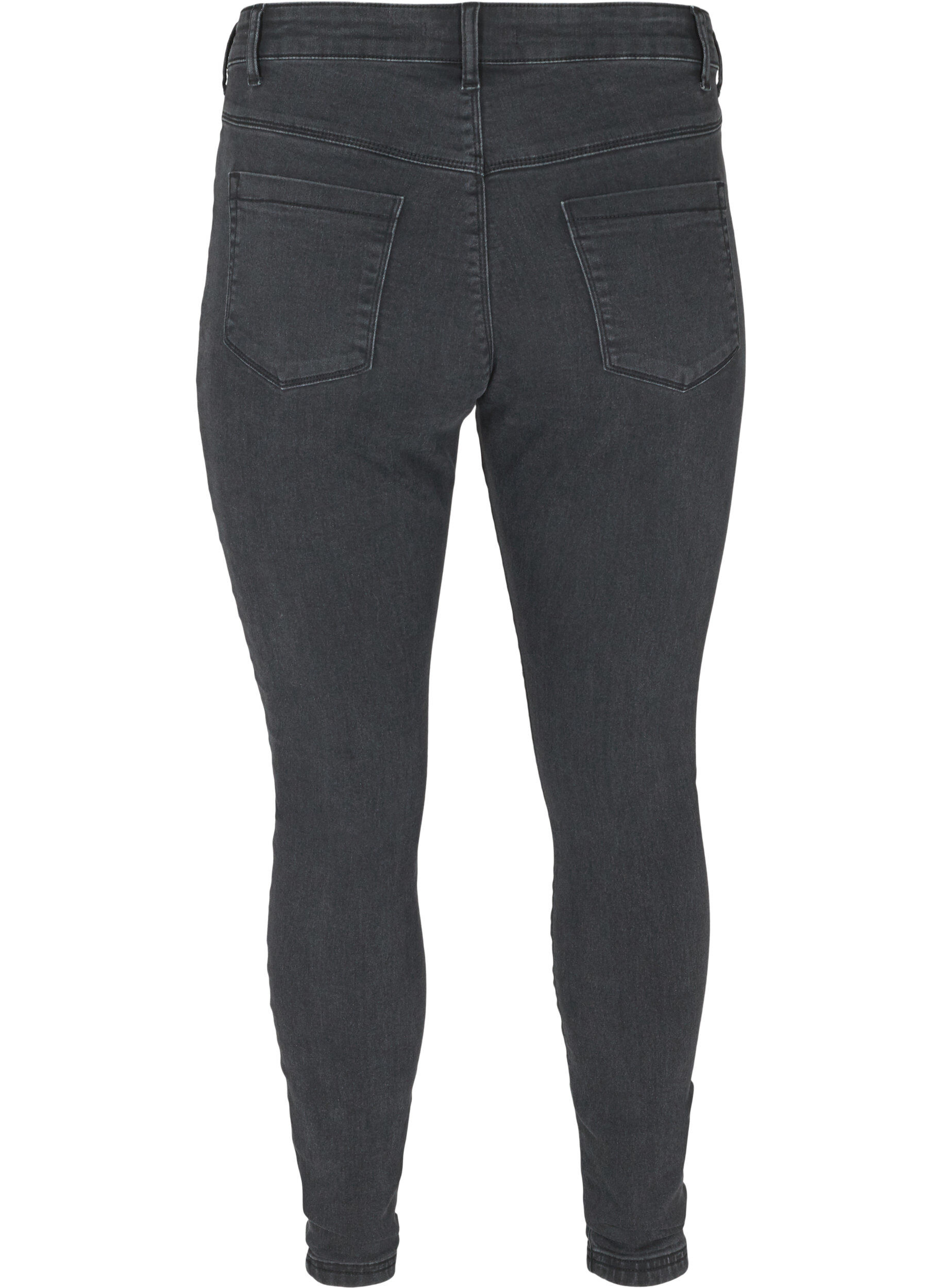 Zizzi Jeggings i bomullsblanding, Grey Denim, Packshot image number 1