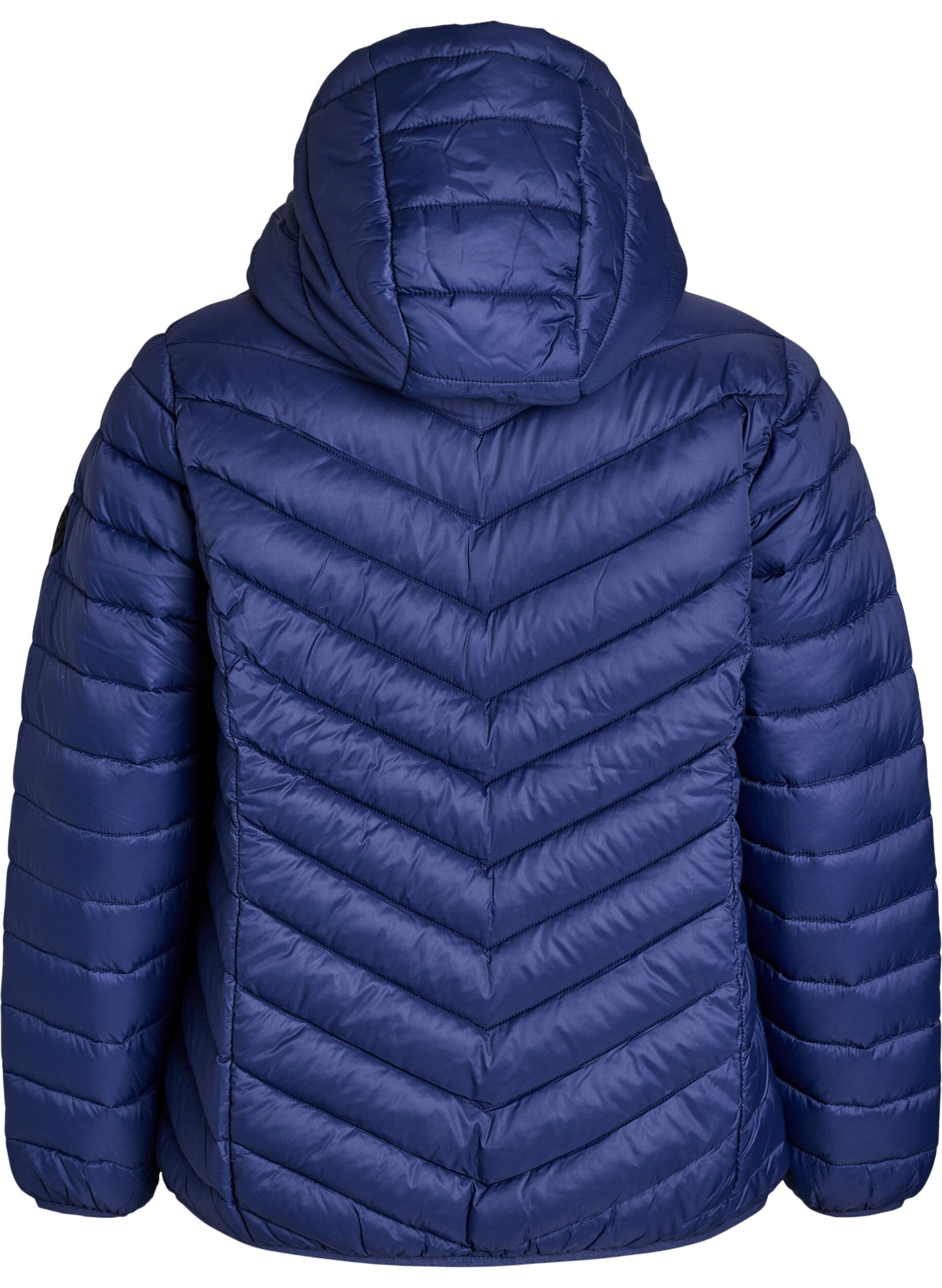 ZizziLettvektsjakke med hette, Bl&aring;, Packshot image number 1