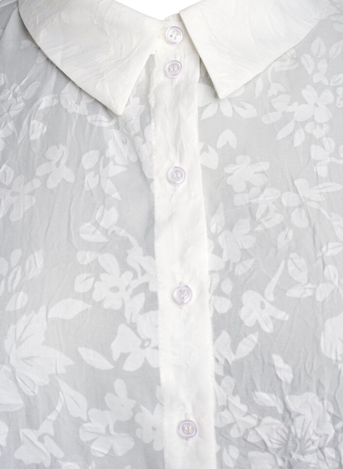 Skjorte med tone-i-tone-mønster, Off White, Packshot