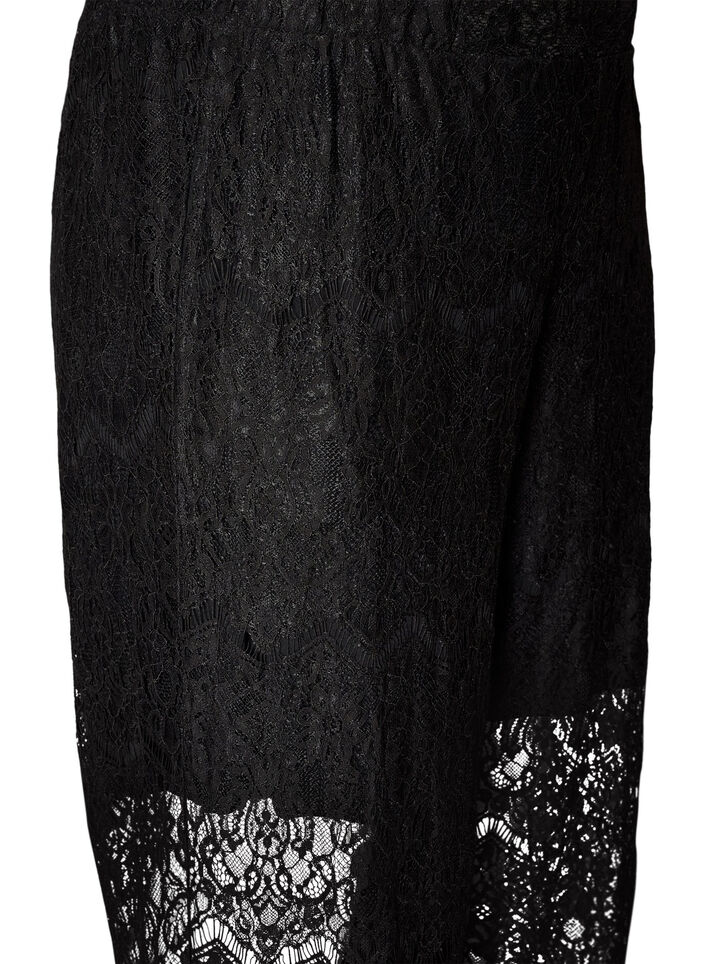 Blonderbukser med rette ben og innershorts, Svart, Packshot image number 2
