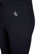7/8-treningstights med lommer, Svart, Packshot image number 2