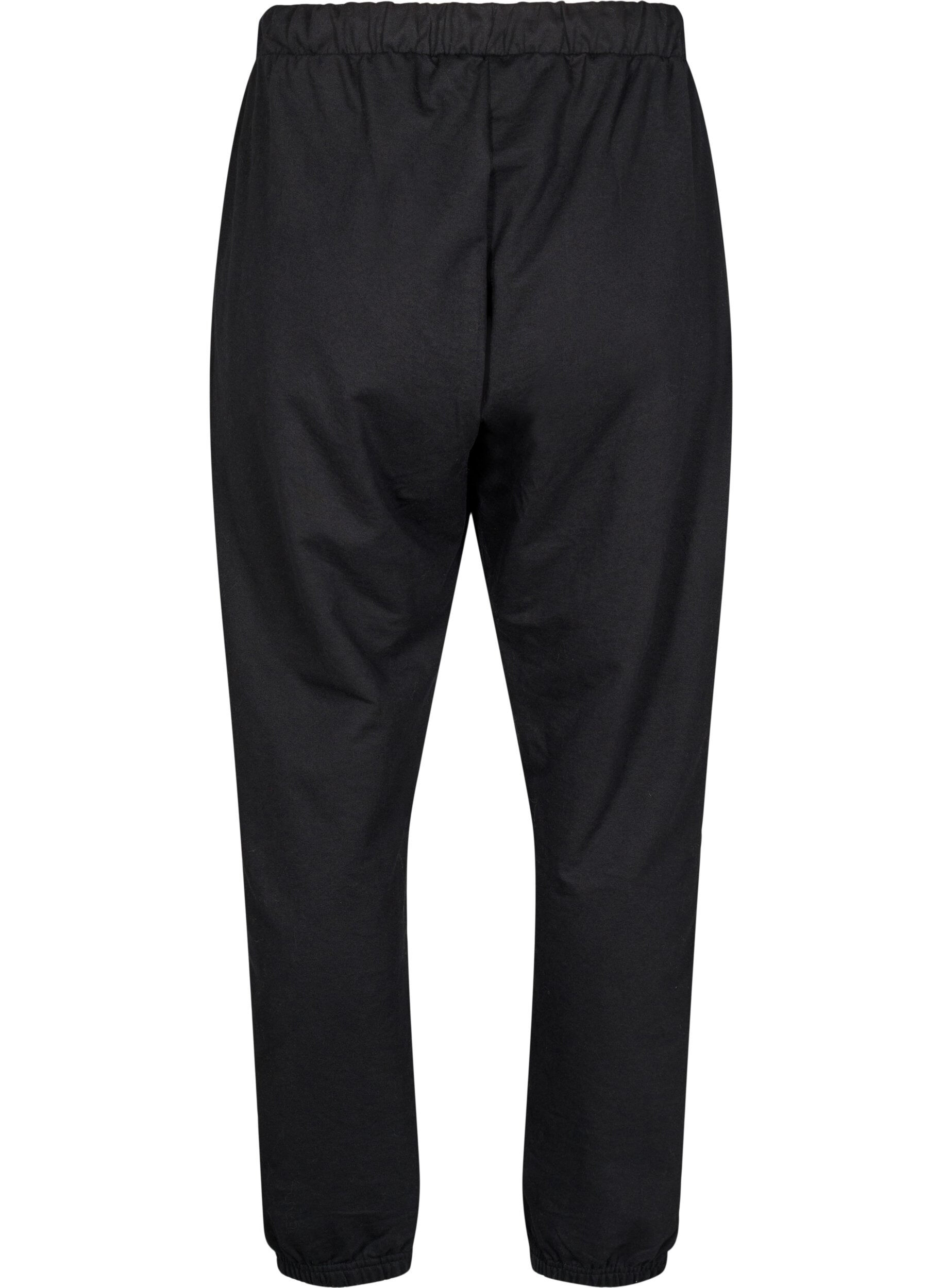 ZizziJoggebukser med lommer, Svart, Packshot image number 1