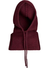 Strikket balaclava med snorer, Fig