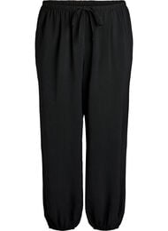 Ballongbukser med h&oslash;y midje, Svart