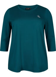 Treningsgenser med 3/4-ermer, Deep Teal