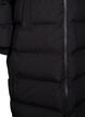 Lang vinterk&aring;pe med hette, Svart, Packshot image number 3