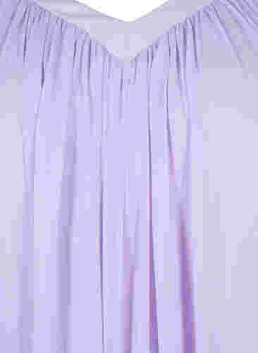 Løs kjole med korte ermer, Purple Heather, Packshot image number 2