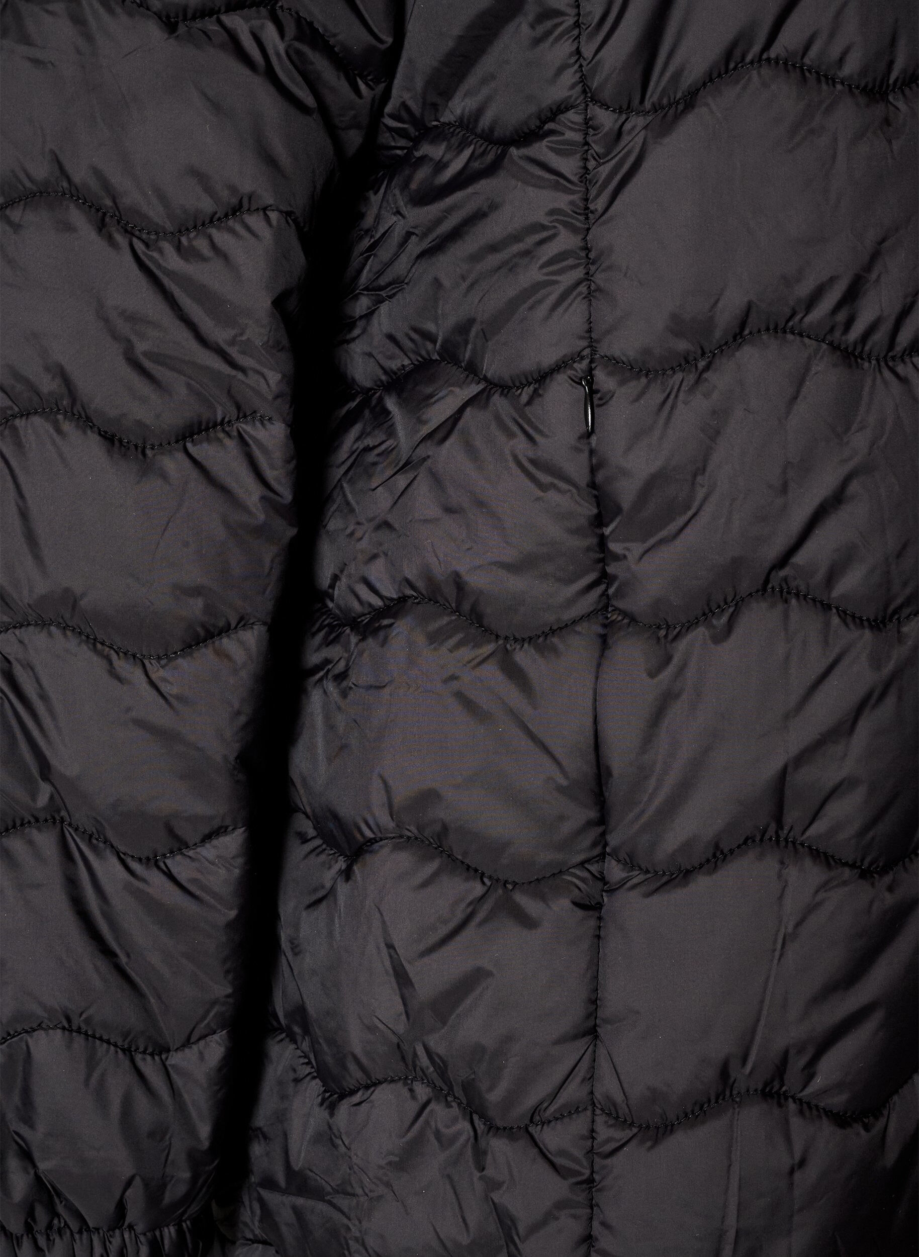 ZizziQuiltet jakke, Svart, Packshot image number 3