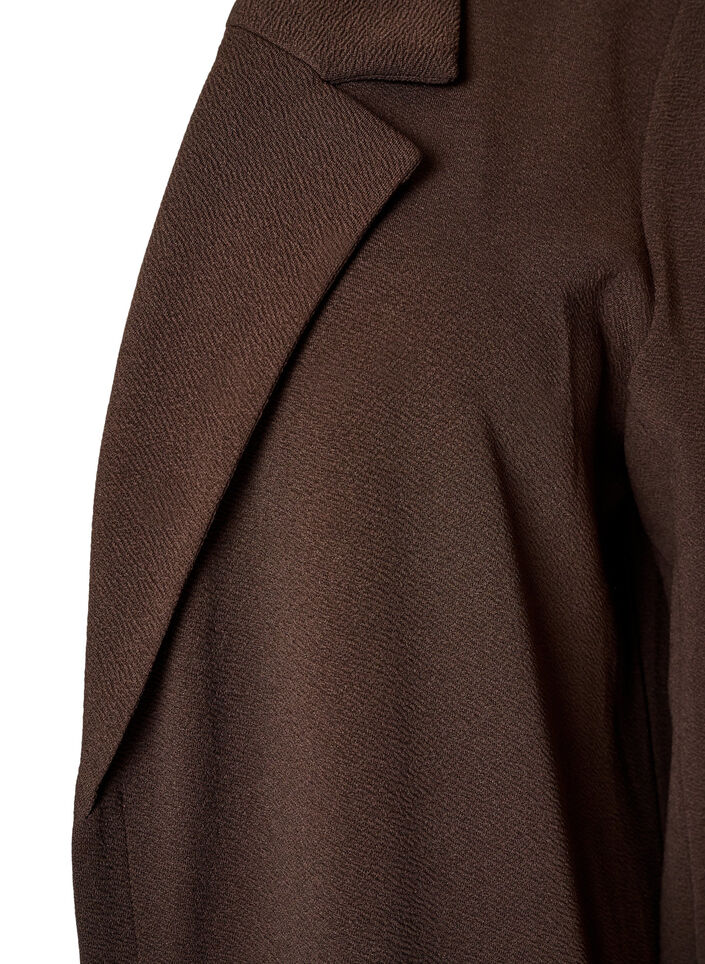 Lang blazer med lommer, Brun, Packshot image number 2