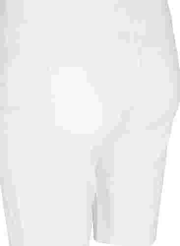 Tettsittende shorts med baklommer, White, Packshot image number 3