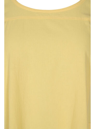 Kortermet kjole i bomull, Goldfinch, Packshot image number 2