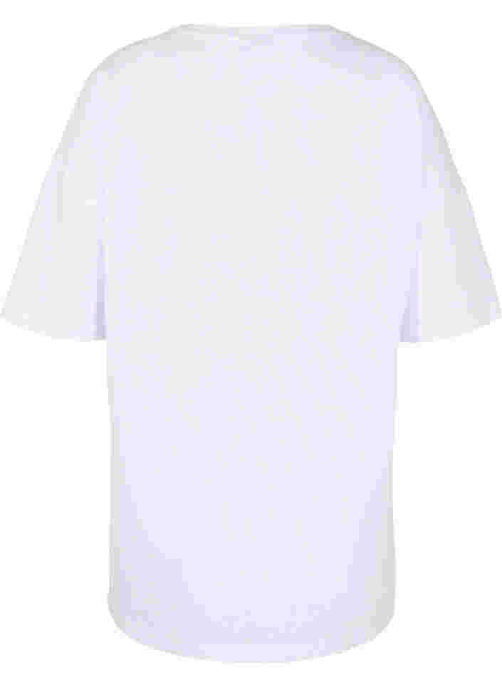 Support the breasts - T-skjorte i bomull, White, Packshot image number 1