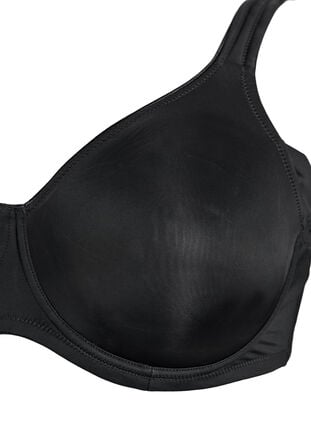 Zizzi Komfort-BH med bøyler og formstøpte skåler, Black, Packshot image number 2