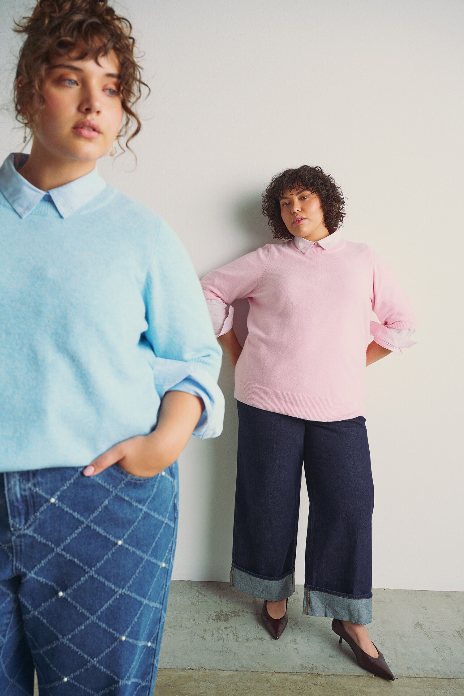 Zizzi Fargerikt lagdelt utseende, , Model