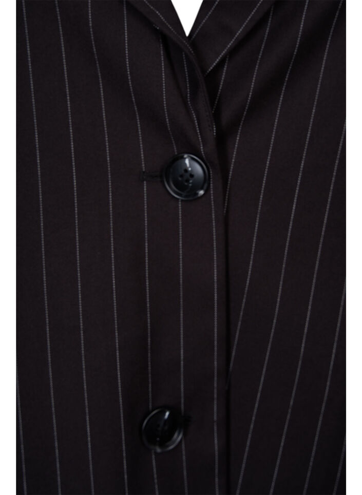 Pinstripet jakke, Black W. Pinstripe, Packshot image number 2