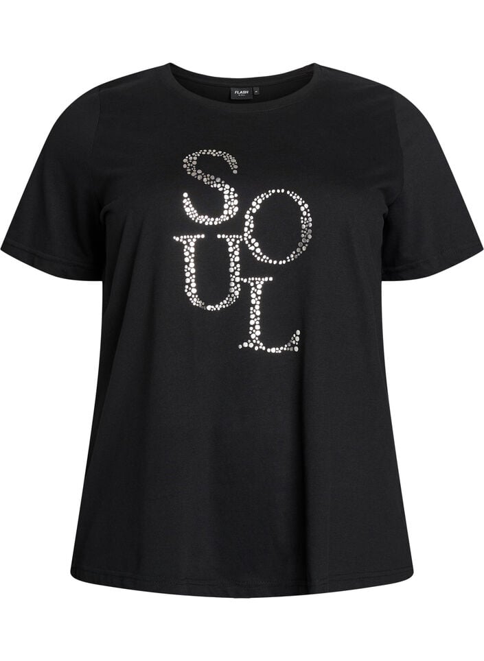 FLASH - T-skjorte med trykk, Svart, Packshot