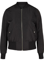 Bomberjakke med lommer, Black