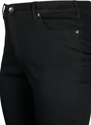 Amy jeans med høy midje og supersmal passform, Black, Packshot image number 2
