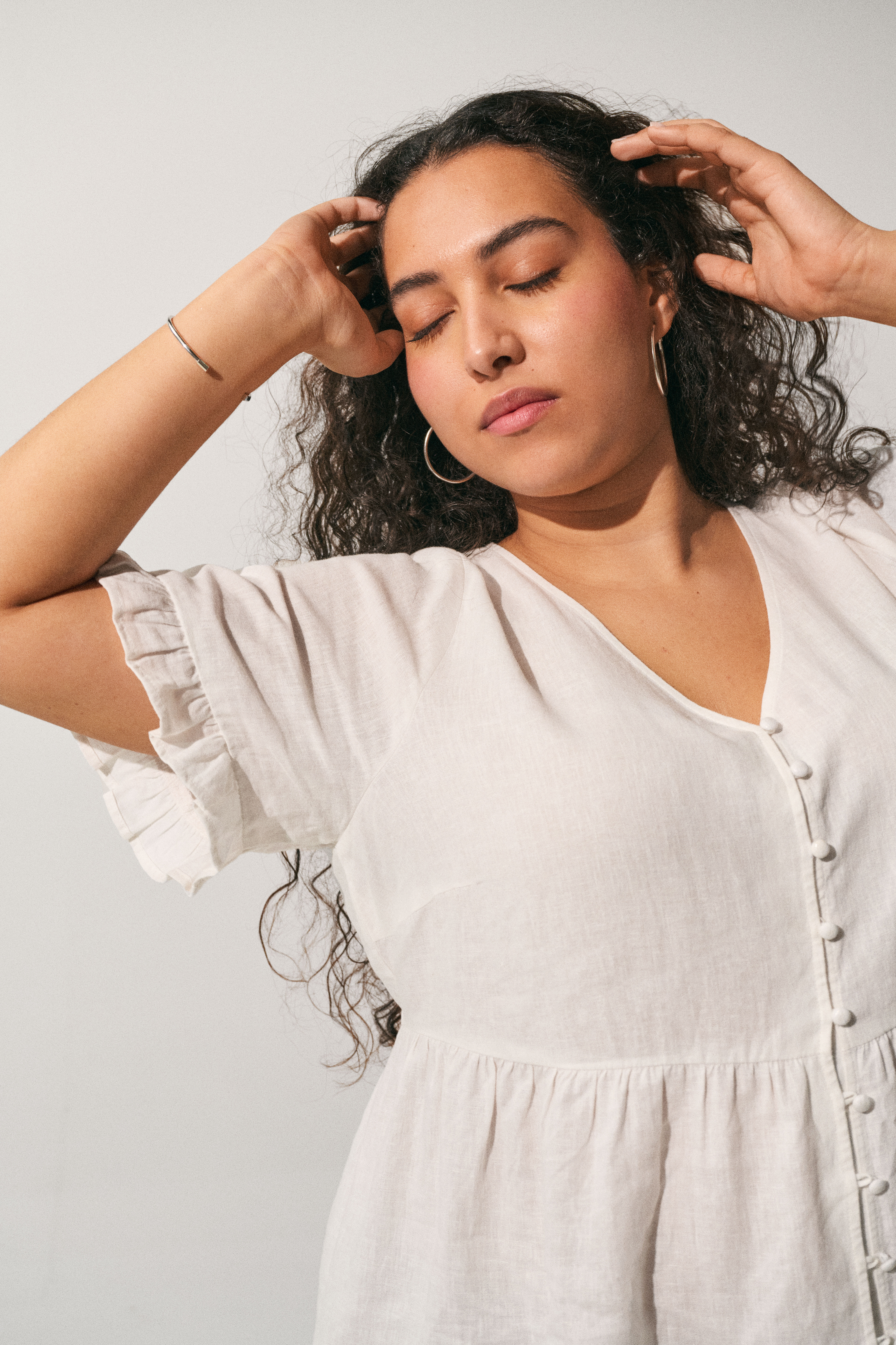 Zizzi Antrekk i lin og viskose, , Model