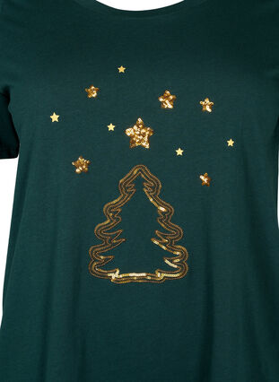 Jule t-skjorte med paljetter, Scarab W.  Tree, Packshot image number 2