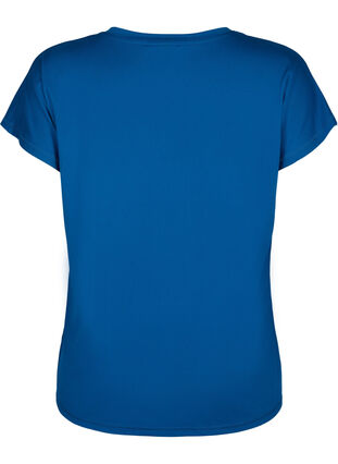Løstsittende trenings-t-skjorte med v-hals, Blue Opal, Packshot image number 1