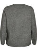 Strikkebluse med glittersl&oslash;yfe, Gr&aring;, Packshot image number 1