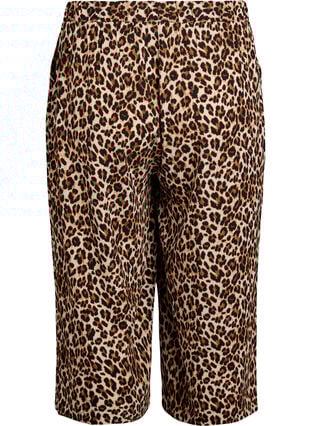 Zizzi Culottebukser med mønster, Brun, Packshot image number 1