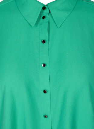Viskoseskjorte med lange ermer, Mint, Packshot image number 2