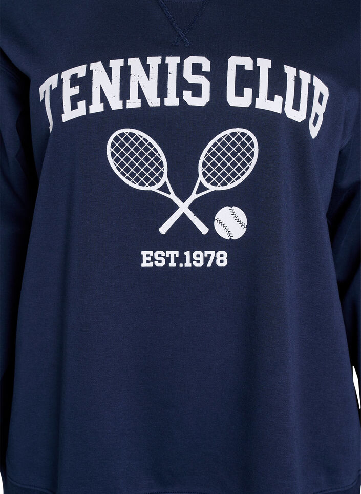 Sporty sweatshirt med trykk, Night Sky, Packshot