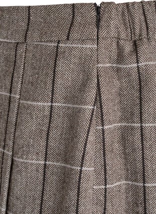 Zizzi Rutete skjørt, Dark Grey Check, Packshot image number 3