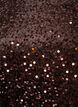 Paljettbluse med albuelange ermer, Brun, Packshot image number 2
