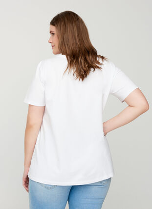 Basis t-skjorte, Bright White, Model image number 1
