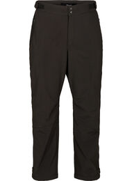 Softshellbukser med borrelås, Black